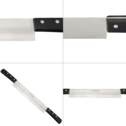 Cuchillo Grenoble Quesero 2 Mangos Hoja Acero Inoxidable 25 cm, Negro