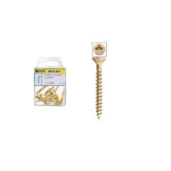Tornillo Cabeza Plana Pozidriv Bicromatado 4,0x30 mm,  18 unidades