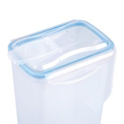 Jarra Plastico Cuadrada 1,500 ml, 11 x 6,5 x 22,5 (alt) cm,