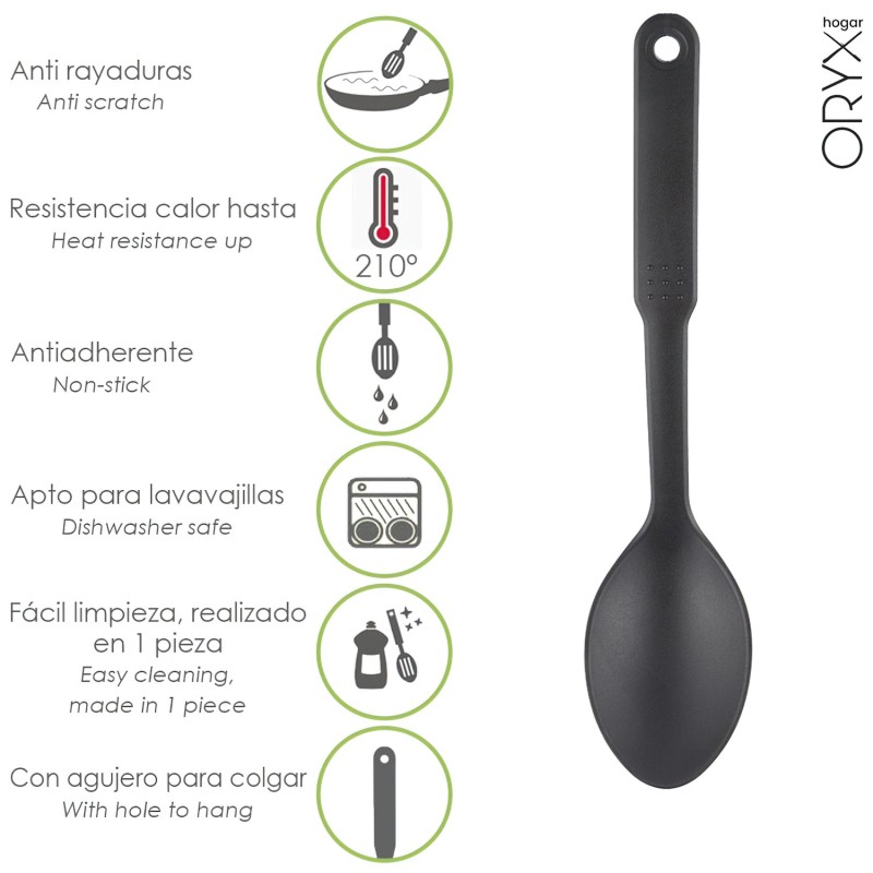 Cuchara Cocina Nylon Basic 30,5 x 7 cm,