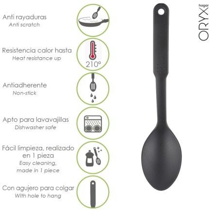 Cuchara Cocina Nylon Basic 30,5 x 7 cm,