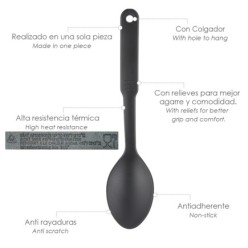 Cuchara Cocina Nylon Basic 30,5 x 7 cm,
