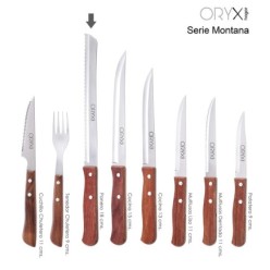 Cuchillo Montana Panero Hoja Acero Inoxidable 18 cm, Mango Madera