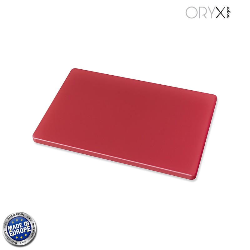Tabla Cortar Polietileno 30x20x1,5 cm,  Color Rojo