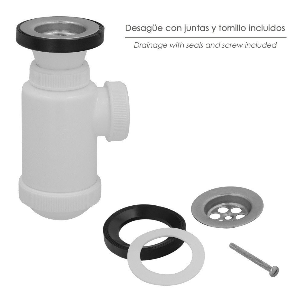 Sifon Botella Extensible 1 1/2 Con Válvula y Tapón al por Mayor | Almacén de Ferretería