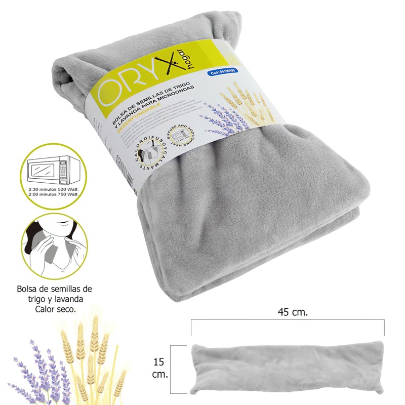 Bolsa Semillas Calor Microondas Desenfundable 45 x 15 cm,