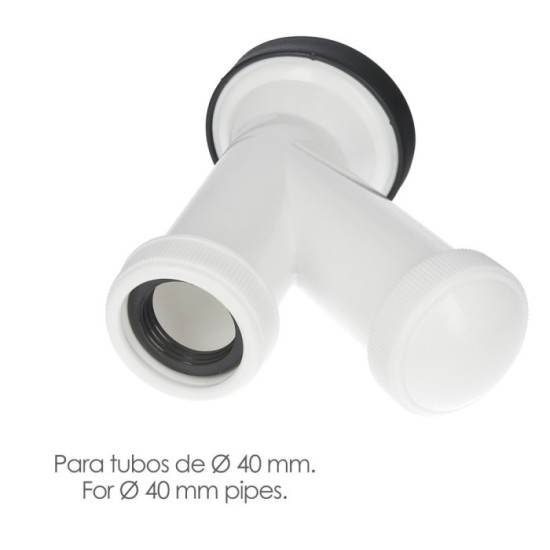 Sifon y Griega Con Valvula y Tapon 1-1/2"  Salida De Ø 40 mm, al por Mayor | Almacén de Ferretería