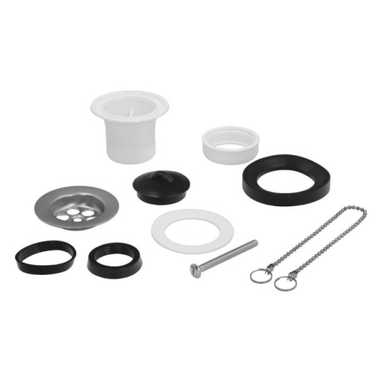 Válvula Lavabo / Bide Con Tapa  y Cadena 1 1/2" Salida Ø 40 Mm al por Mayor | Almacén de Ferretería