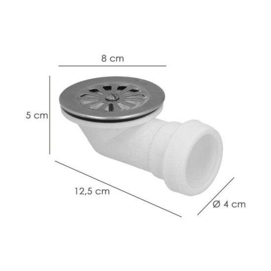 Valvula Plato Ducha Extraplana 1 1/2" Ø 40 Mm al por Mayor | Almacén de Ferretería