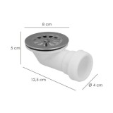 Valvula Plato Ducha Extraplana 1 1/2" Ø 40 Mm al por Mayor | Almacén de Ferretería
