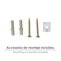 Soporte Pelicano Regulable Para Estante 1 / 35 mm, Cromo Mate  (1 Pieza)