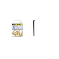 Punta Acero Cónica Latonada 2,00x30 mm, 40 unidades