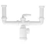 Sifon Doble Extensible Con Botella Salida 1 1/2" Salida Ø 40 mm, al por Mayor | Almacén de Ferretería