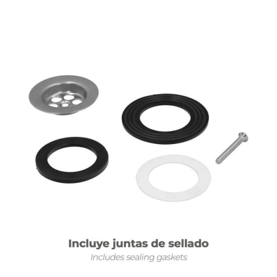 Sifon Bañera Con Rebosadero Salida Orientable1 1/2 al por Mayor | Almacén de Ferretería