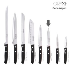 Cuchillo Aspen Cocina Hoja Acero Inoxidable 12 cm, Negro