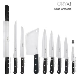 Cuchillo Grenoble Patatero Puntilla Hoja Acero Inoxidable 11 cm, Negro