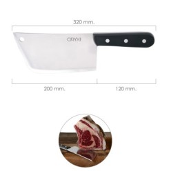 Piqueta Grenoble Hoja Acero Inoxidable 20 cm, Negro
