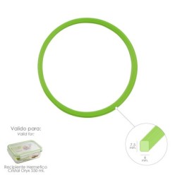 Anillo Silicona Para Recipiente Hermetico Cristal Rectangular 550 ml,