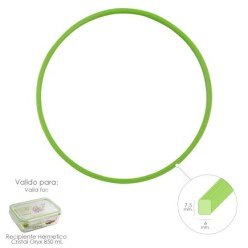 Anillo Silicona Para Recipiente Hermetico Cristal Rectangular 850 ml,