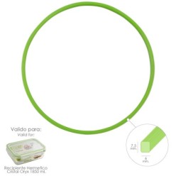 Anillo Silicona Para Recipiente Hermetico Cristal Rectangular 1850 ml,