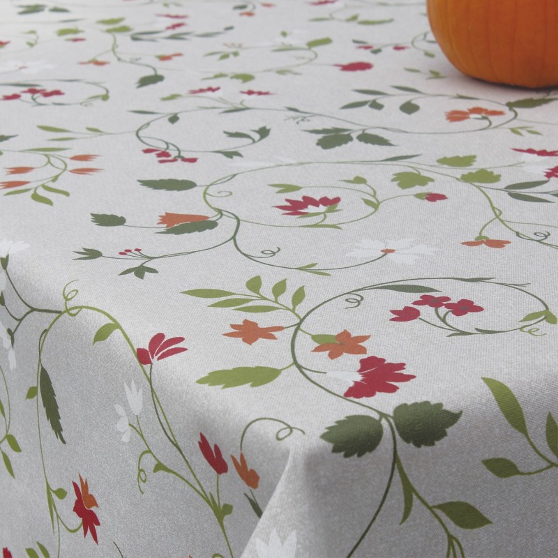 Mantel Antimanchas Textil Floral Rollo 1,4 x 25 metros,