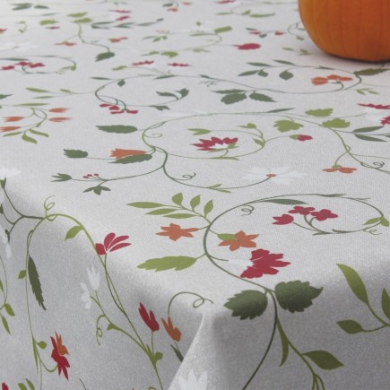Mantel Antimanchas Textil Floral Rollo 1,4 x 25 metros,