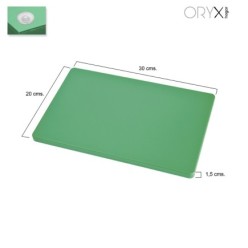 Tabla Cortar Polietileno 30x20x1,5 cm,  Color Verde