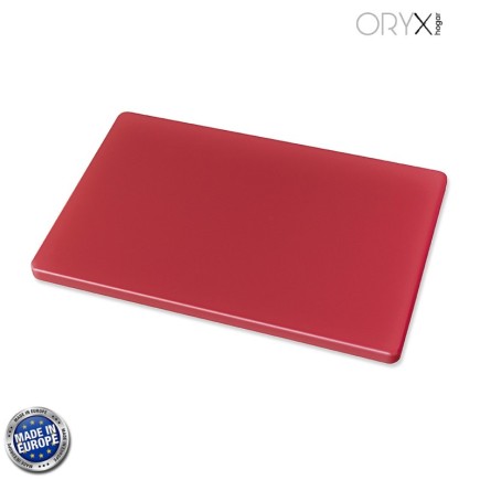 Tabla Cortar Polietileno 35x25x1,5 cm,  Color Rojo