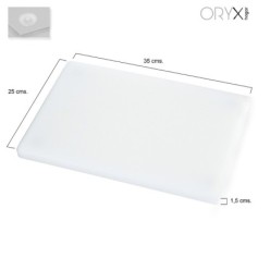 Tabla Cortar Polietileno 35x25x1,5 cm,  Color  Blanco