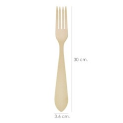Tenedor Cocina Madera Oryx 30 cm,