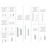 Kit Maletin 200 Muelles Compresión / Extensión Con Caja De Almacenamiento, Para Todo Tipo De Herramientas y Equipos al por Mayor
