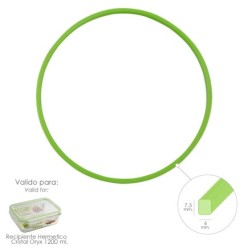 Anillo Silicona Para Recipiente Hermetico Cristal Rectangular 1,200 ml,
