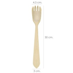 Tenedor Aleman Cocina Madera Oryx 30 cm,