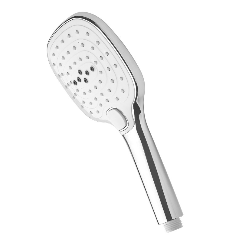 Maneral Ducha 3 Funciones Con Pulsador Ø 12 cm,