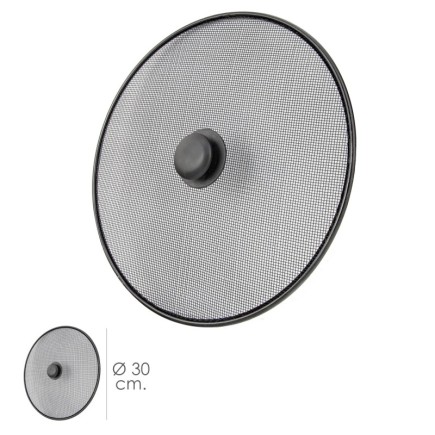 Tapa Anti Salpicaduras Sarten Acero Ø 30 cm, Negro,