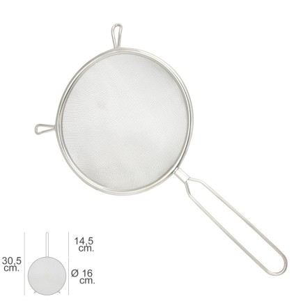 Colador Acero Inoxidable Basic Ø 16 x 30,5 (Alt,) cm,
