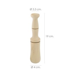 Mano Mortero Madera Oryx 19 cm,