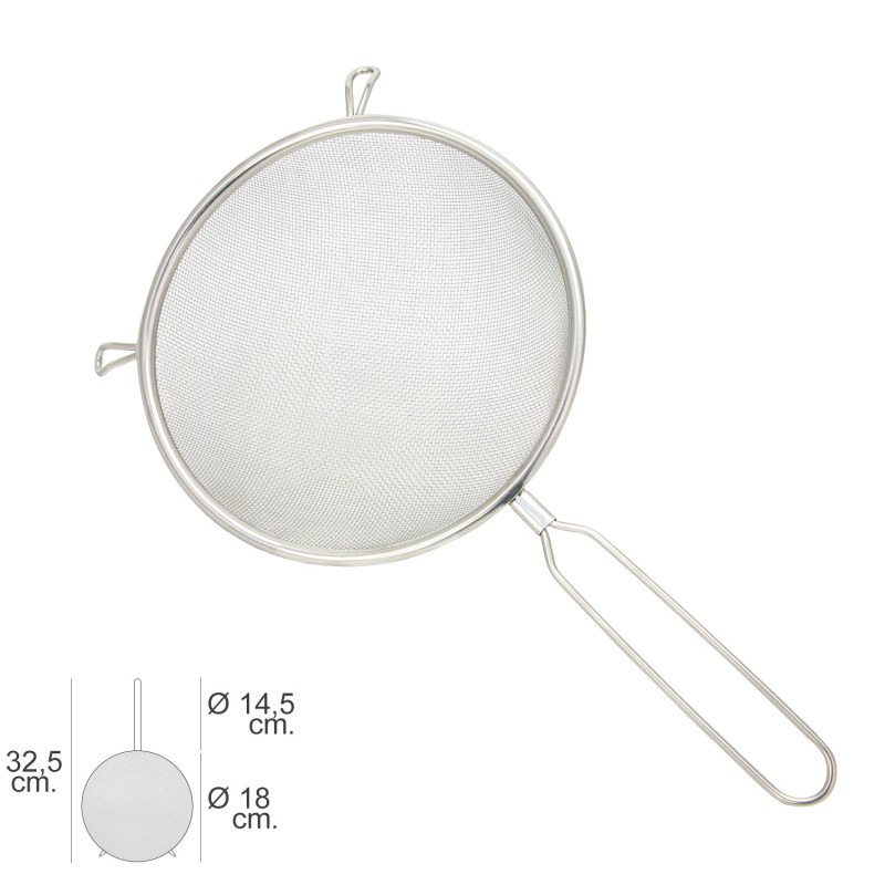 Colador Acero Inoxidable Basic Ø 18 x 32,5 (Alt,) cm,