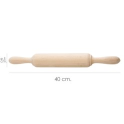 Rodillo Amasar Madera Oryx 40 cm,
