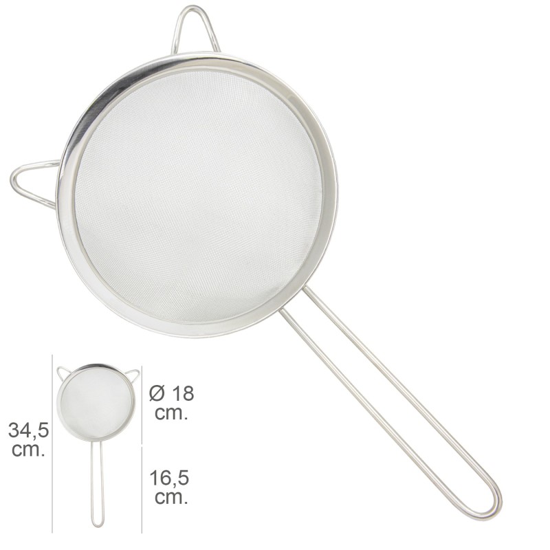 Colador Acero Inoxidale Plus Ø 18 x 34,5 cm,