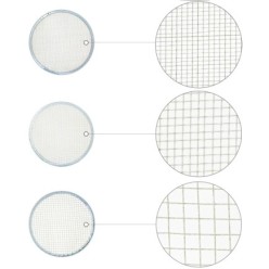 Harinero Tamizador Acero Inoxidable Ø 20 cm, Con 3 Mallas Intercambiables