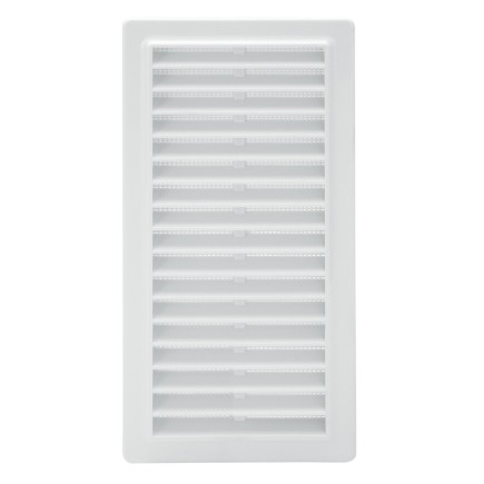 Rejilla Plastico Empotrar Con Malla Posterior 25x12 cm,