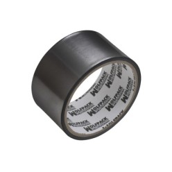 Cinta Adhesiva Aluminio Negro 48 mm, x  5 m, 66 micras