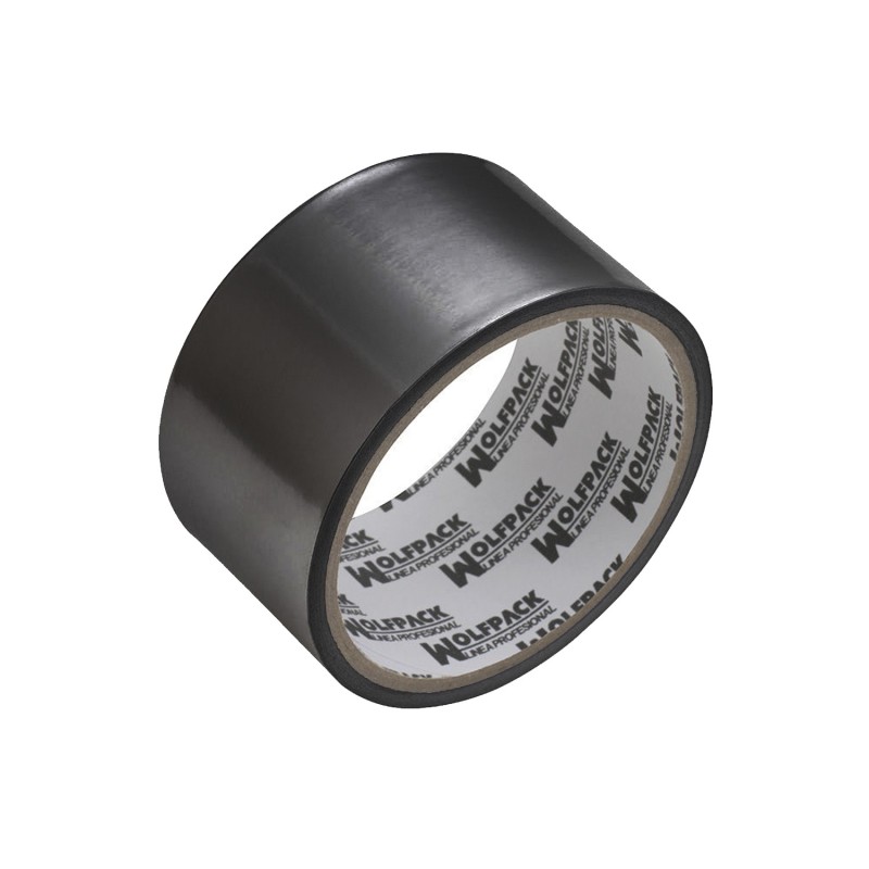 Cinta Adhesiva Aluminio Negro 48 mm, x  5 m, 66 micras