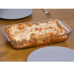 Fuente Cristal Rectangular Con Tapa 2 Litros 36 x 22 x 6,5 (Alt) cm,