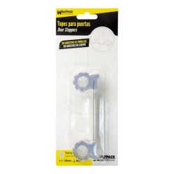 Tope Sujeta Puerta Goma Transparente 13 cm,