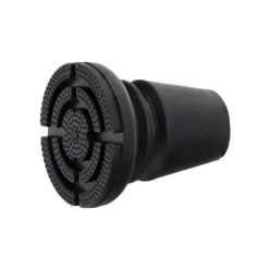 Taco Goma Baston Negro Tubo Ø 19 mm, / Base Ø 55 mm, Tipo Fuelle Bolsa 25 Unidades
