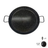 Paellera Valenciana Esmaltada   8 personas/ 38 cm al por Mayor | Almacén de Ferretería