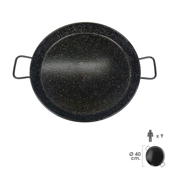 Paellera Valenciana Esmaltada   9 personas/ 40 cm al por Mayor | Almacén de Ferretería