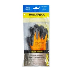 Guantes Nylon Con Palma En Foam y Puntos Nitrilo Touch 6" (Par)